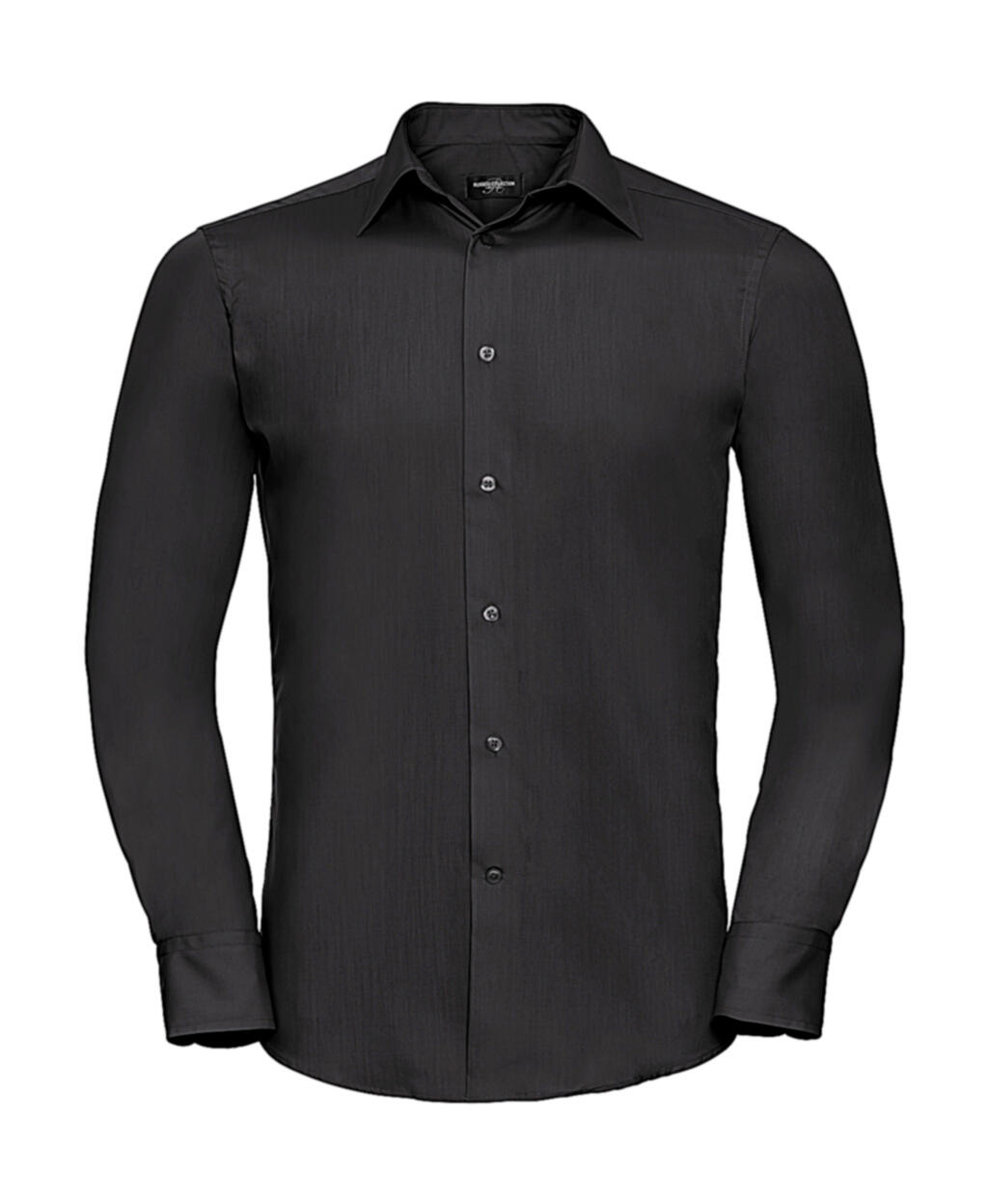 Chemise en popeline à manches longues pour homme - 36 - Noir