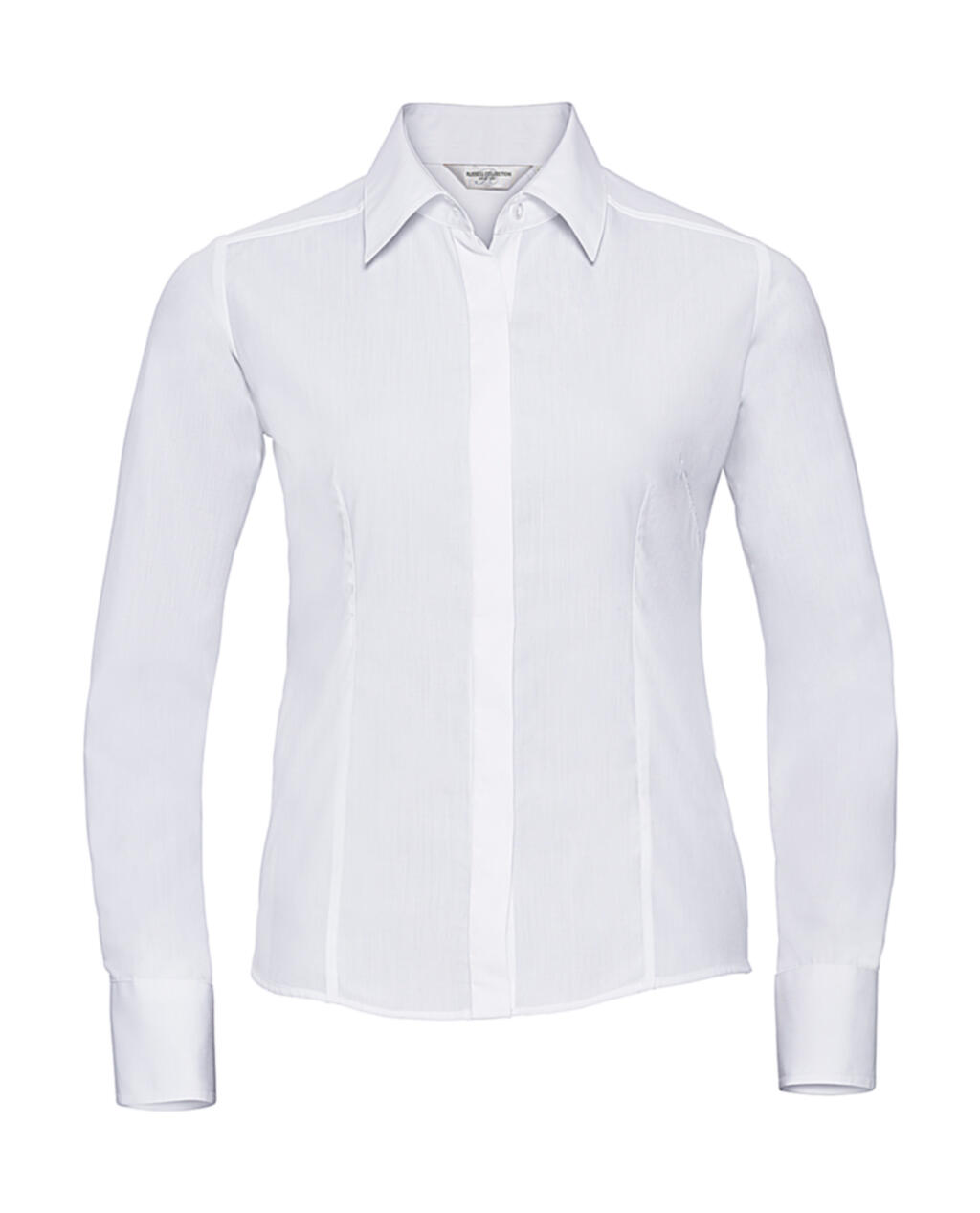 Chemise en popeline à manches longues pour femme - 30 - Blanc