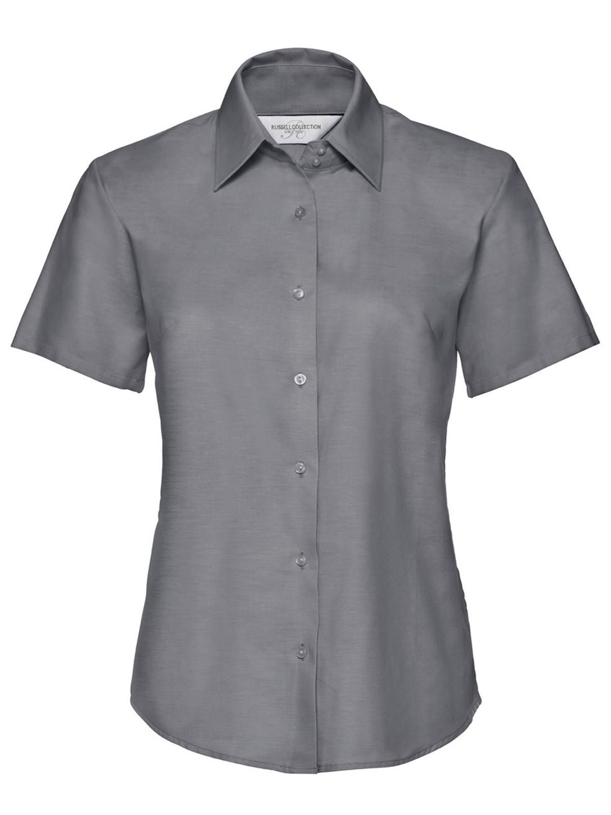 Chemise Oxford à manches courtes pour femme - SI - Silver