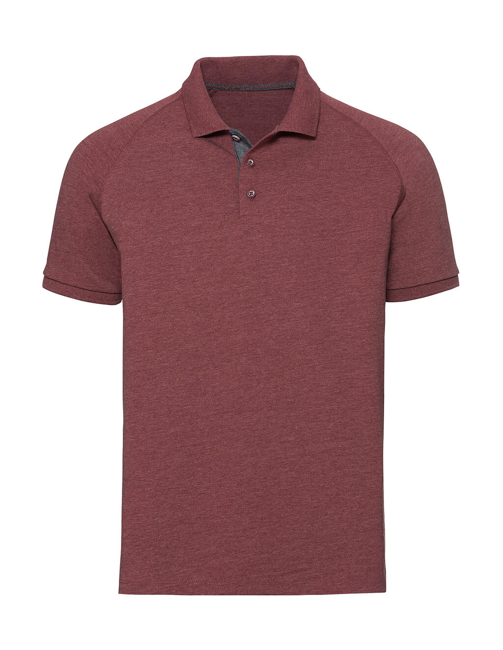 Polo raglan HD pour homme  - Marron Marl