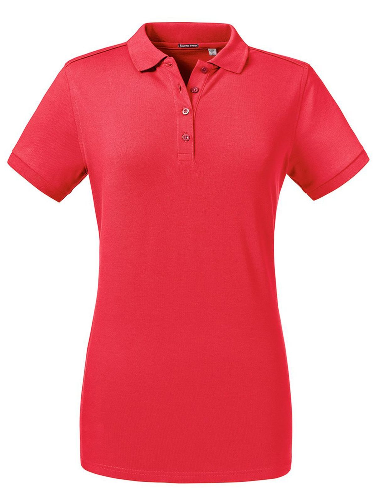 Polo stretch ajusté pour femme - CR - Rouge classique