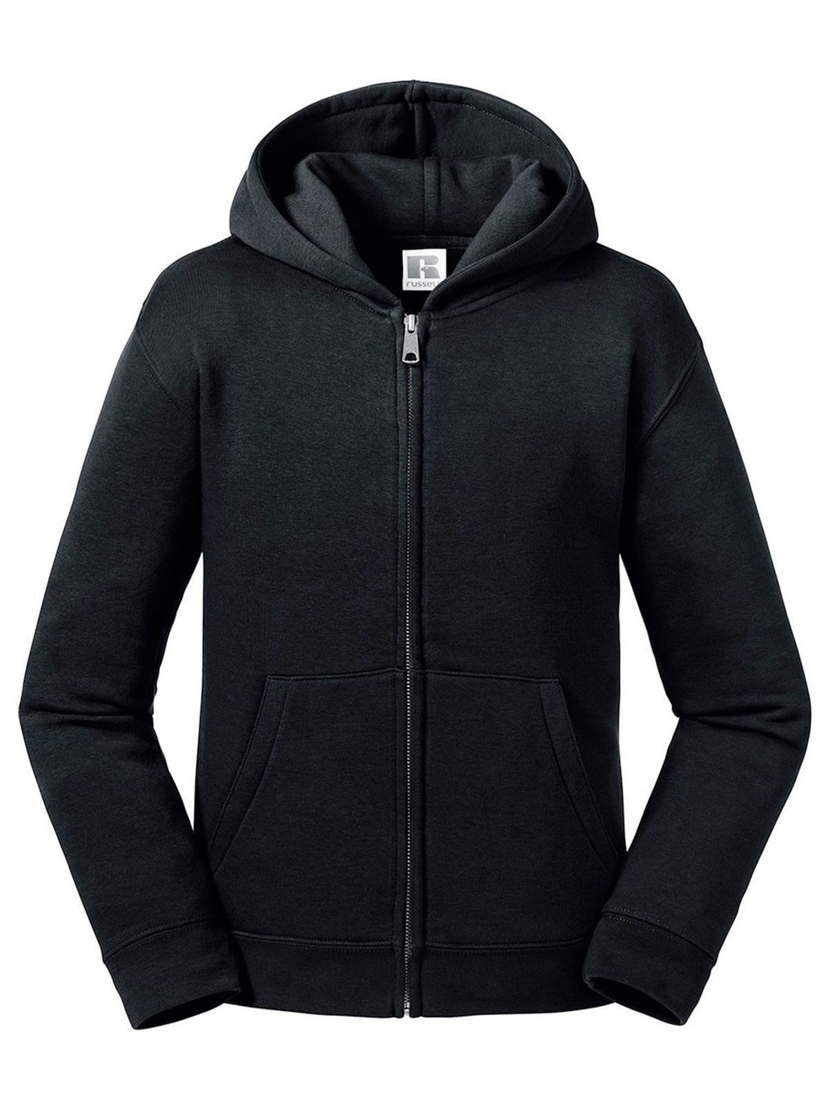 Authentique sweat à capuche zippé pour enfants - 36 - Noir