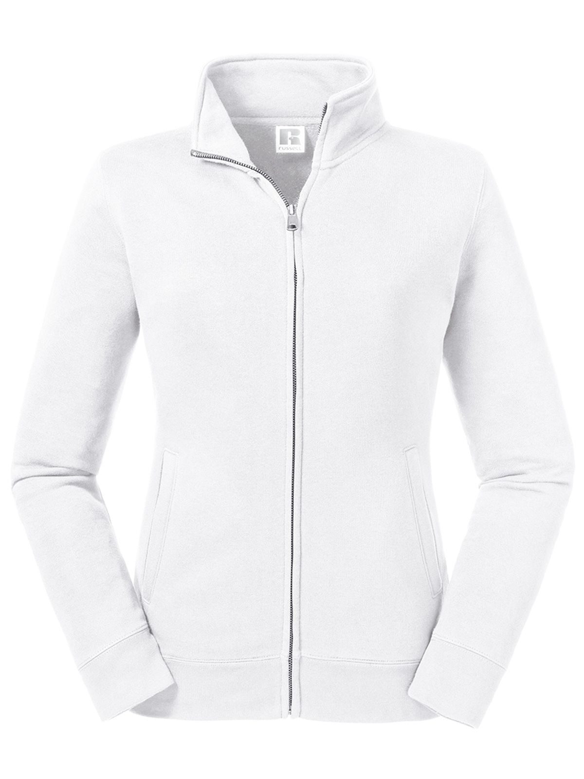 Sweat-shirt zippé authentique pour femmes - 30 - Blanc