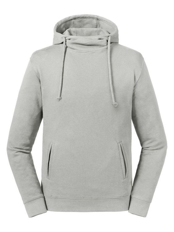 Sweat à capuche à col montant 100% bio - BK - Pierre