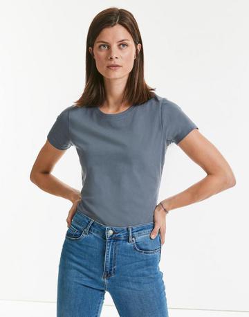 T-shirt épais en coton biologique pur pour femmes