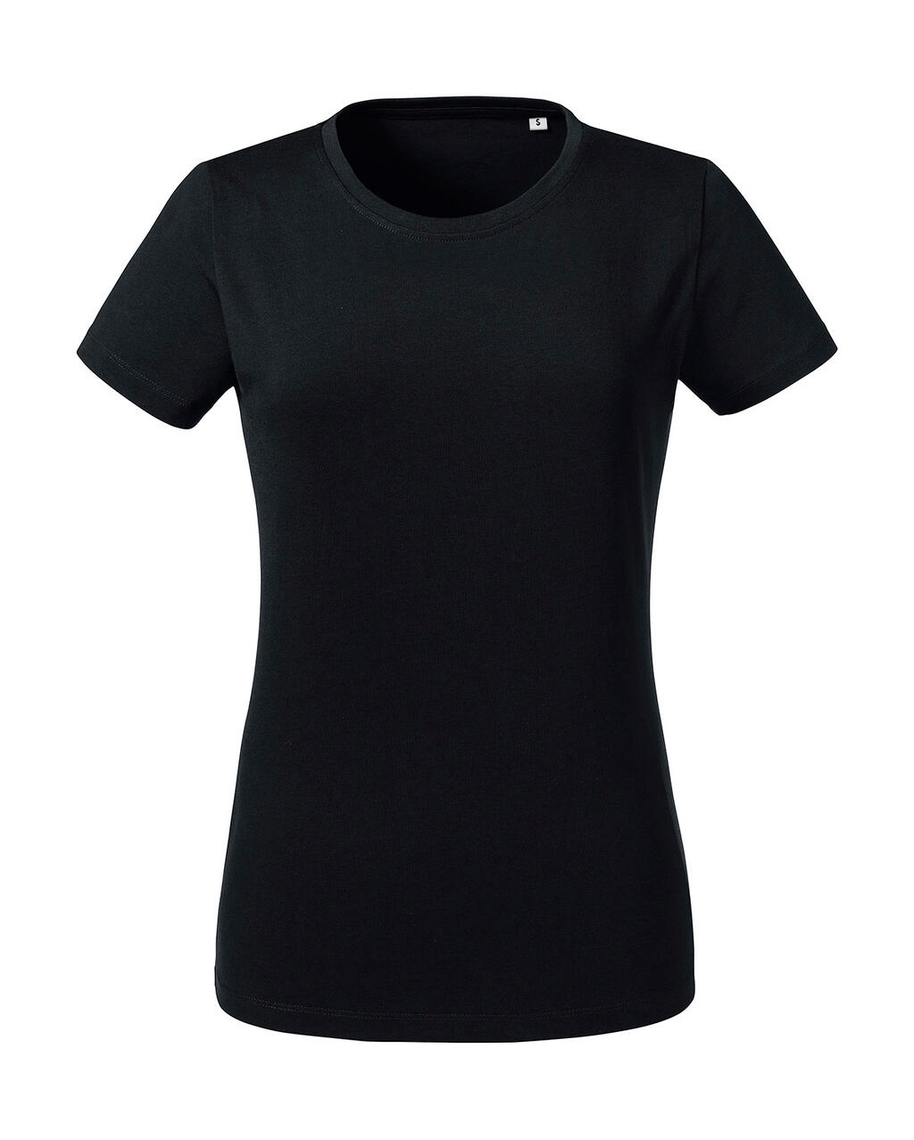 T-shirt épais en coton biologique pur pour femmes - 36 - Noir