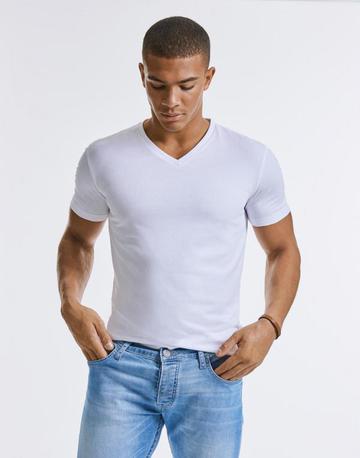T-shirt à col en V pour homme Pure Organic