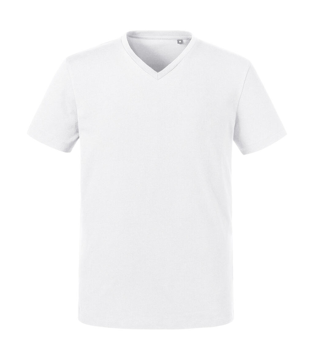T-shirt à col en V pour homme Pure Organic - 30 - Blanc