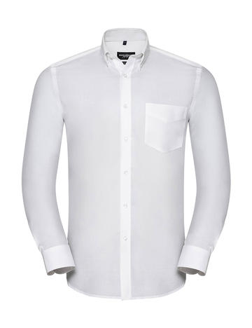 Chemise Oxford à manches longues et boutons - 