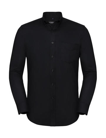 Chemise Oxford à manches longues et boutons - 