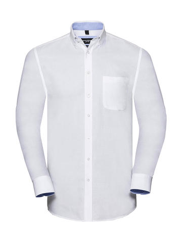 Chemise Oxford lavée à manches longues  - 