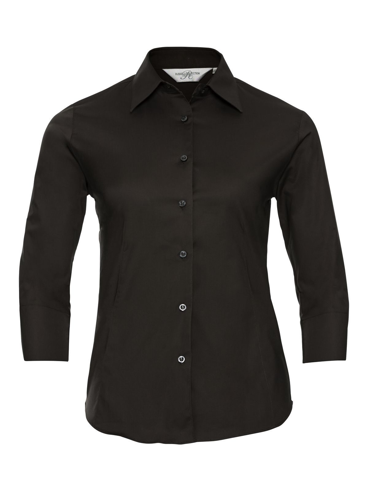 Chemise à manches 3/4 pour femme - CQ - Chocolate