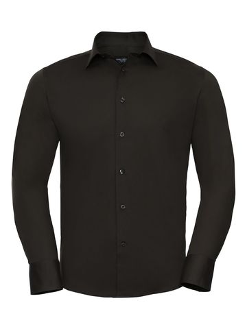 Chemise stretch ajustée à manches longues - 