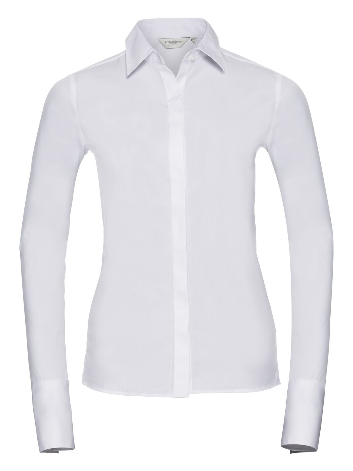 Chemise à manches longues extensible ultime pour femmes - 30 - Blanc