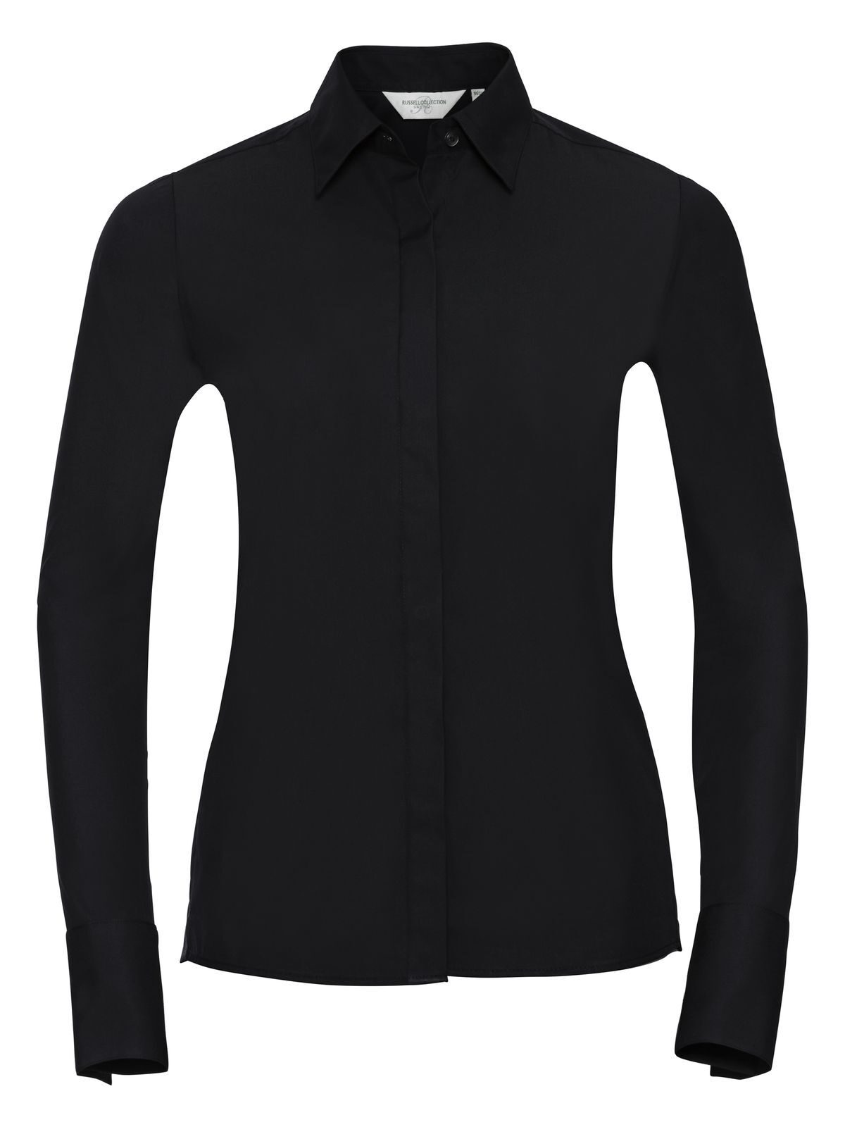Chemise à manches longues extensible ultime pour femmes - 36 - Noir