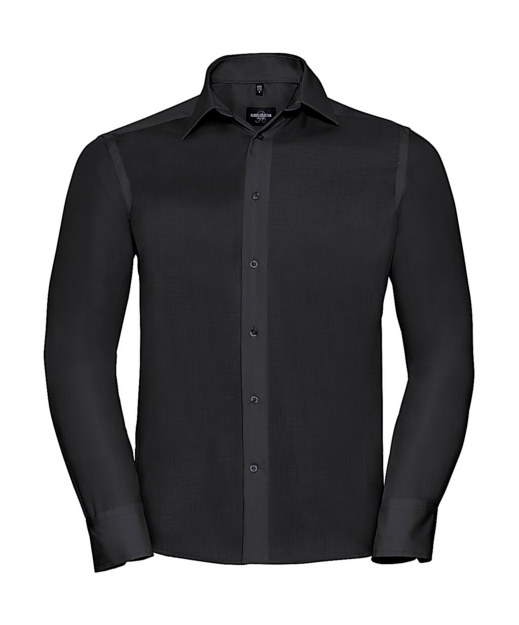Chemise à manches longues sur mesure, infroissable - 36 - Noir