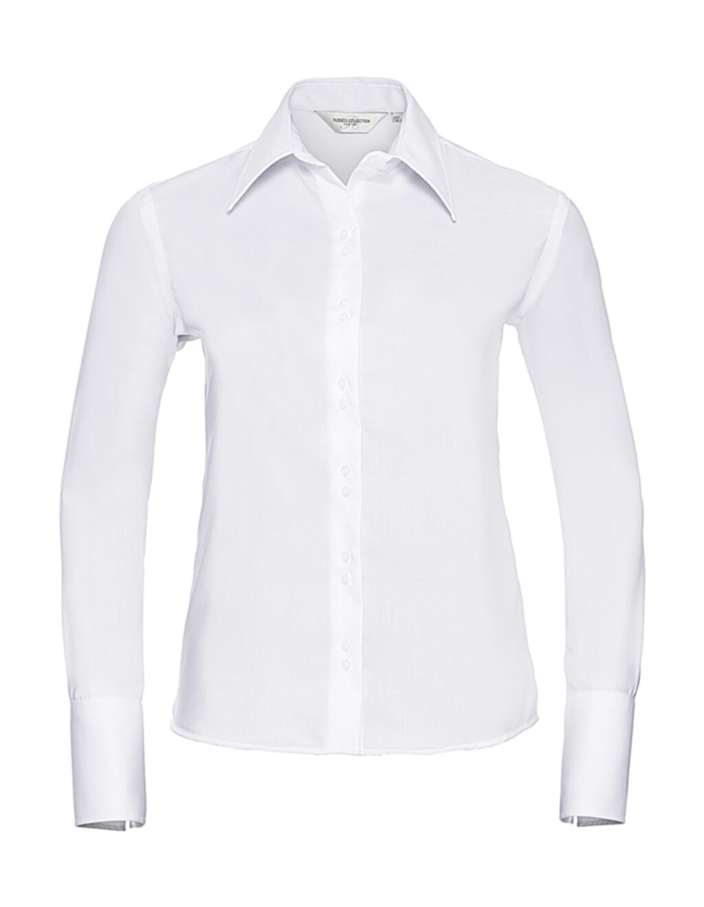 Chemise à manches longues infroissable pour femmes - 30 - Blanc