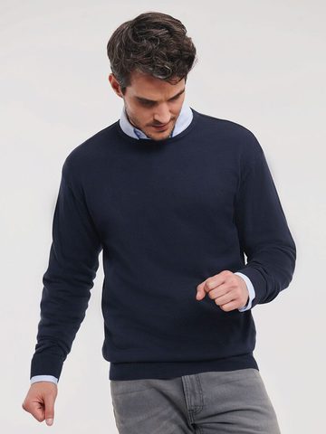 Pull en maille à col rond pour homme