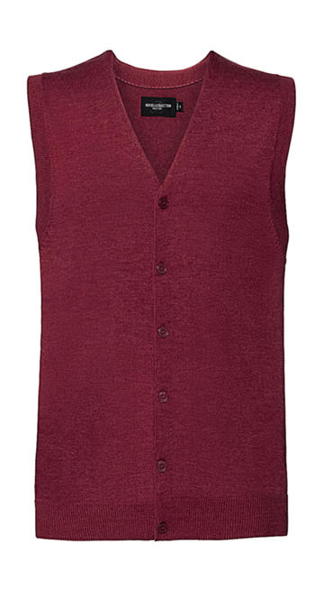 Gilet sans manches en maille à col en V pour homme - 