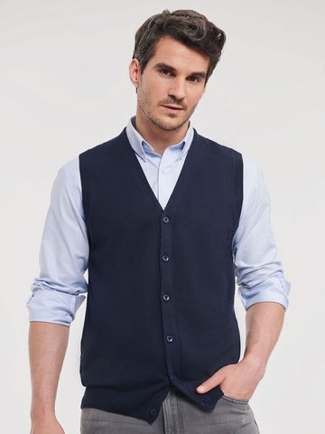 Gilet sans manches en maille à col en V pour homme