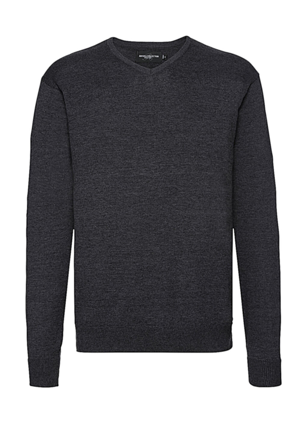 Pull en maille à col en V pour homme - CM - Charbon Marn