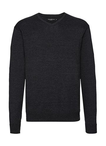 Pull en maille à col en V pour homme - 