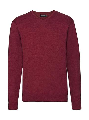 Pull en maille à col en V pour homme - 