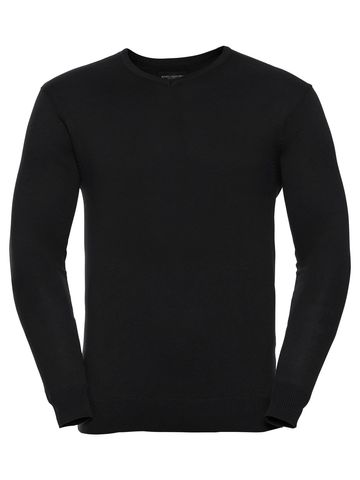 Pull en maille à col en V pour homme - 