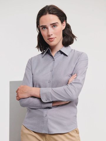 Chemise Oxford à manches longues pour femme