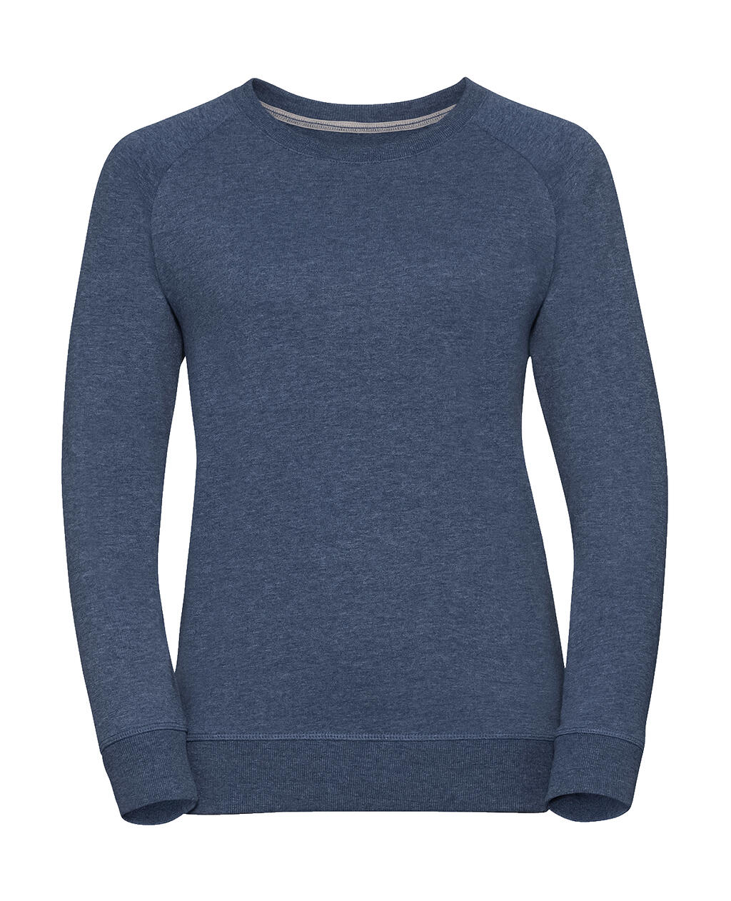 Sweat-shirt en molleton français HD pour femmes - Bleu marine chiné brillant
