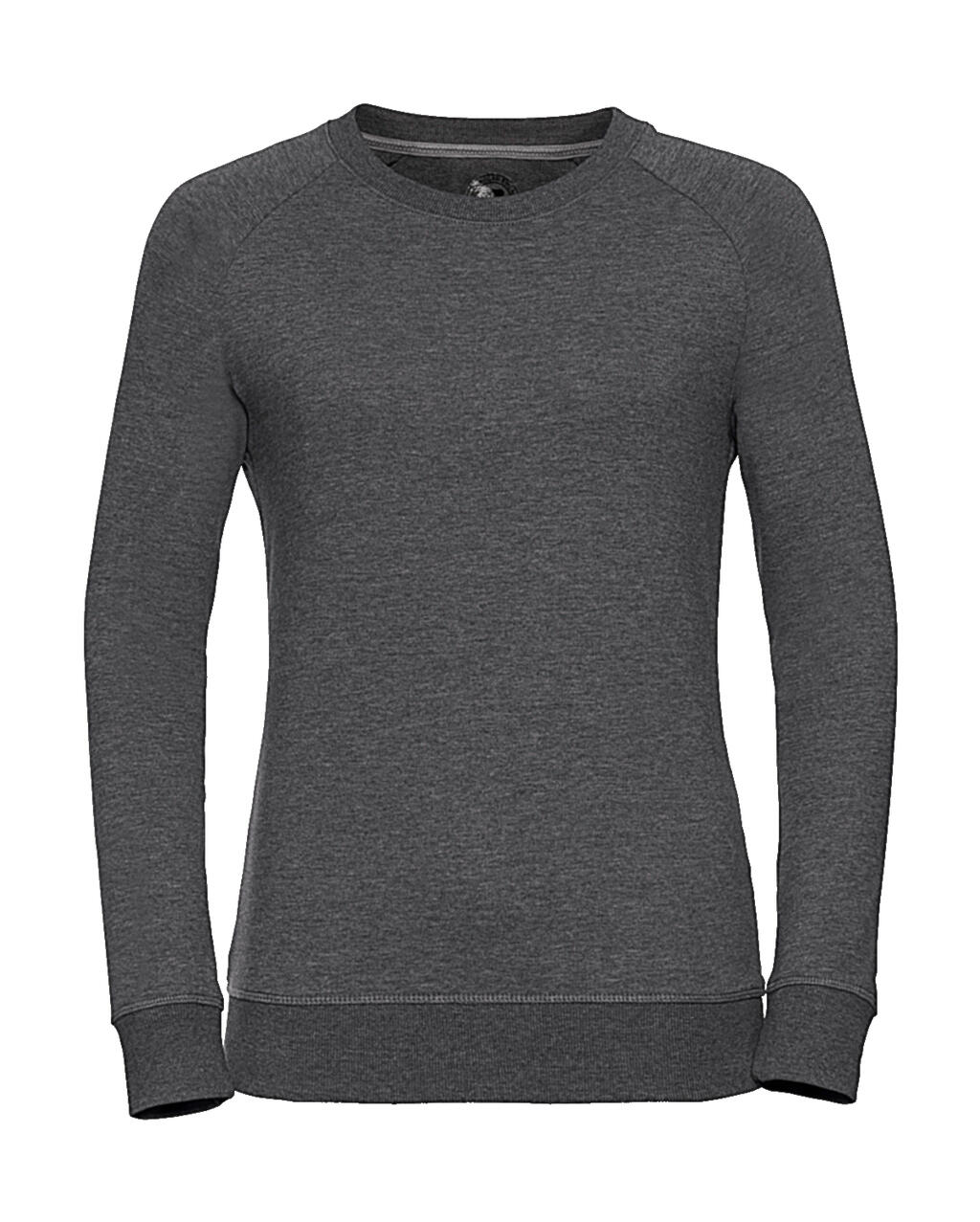 Sweat-shirt en molleton français HD pour femmes - Gris chiné