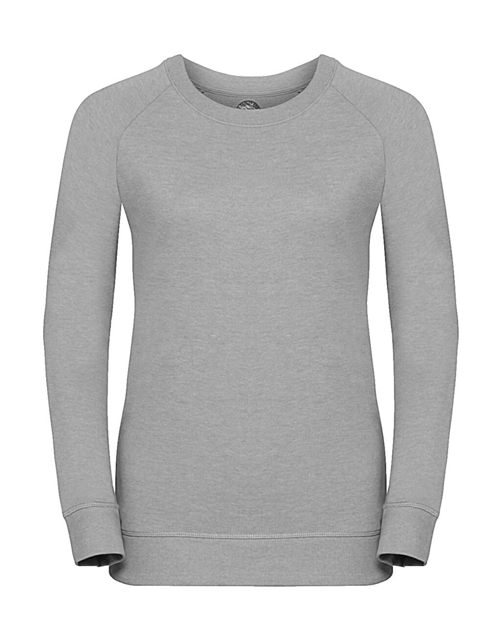 Sweat-shirt en molleton français HD pour femmes - Marne argentée