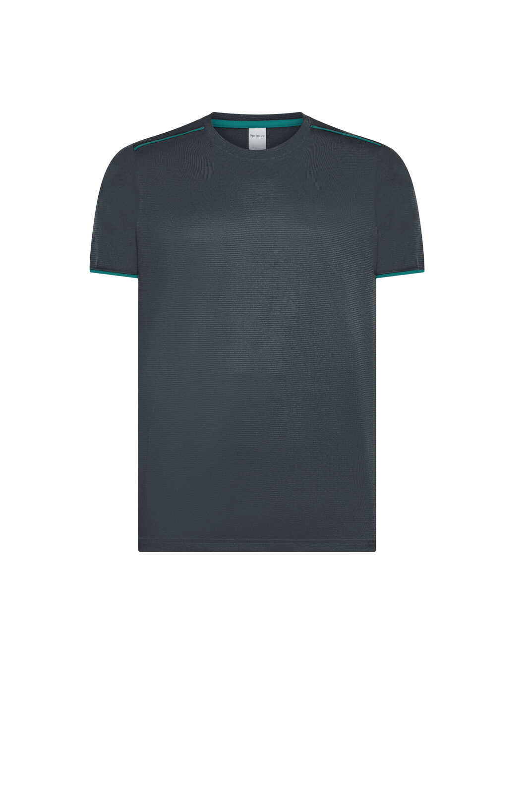 T-shirt de performance bicolore - Vert jade anthracite