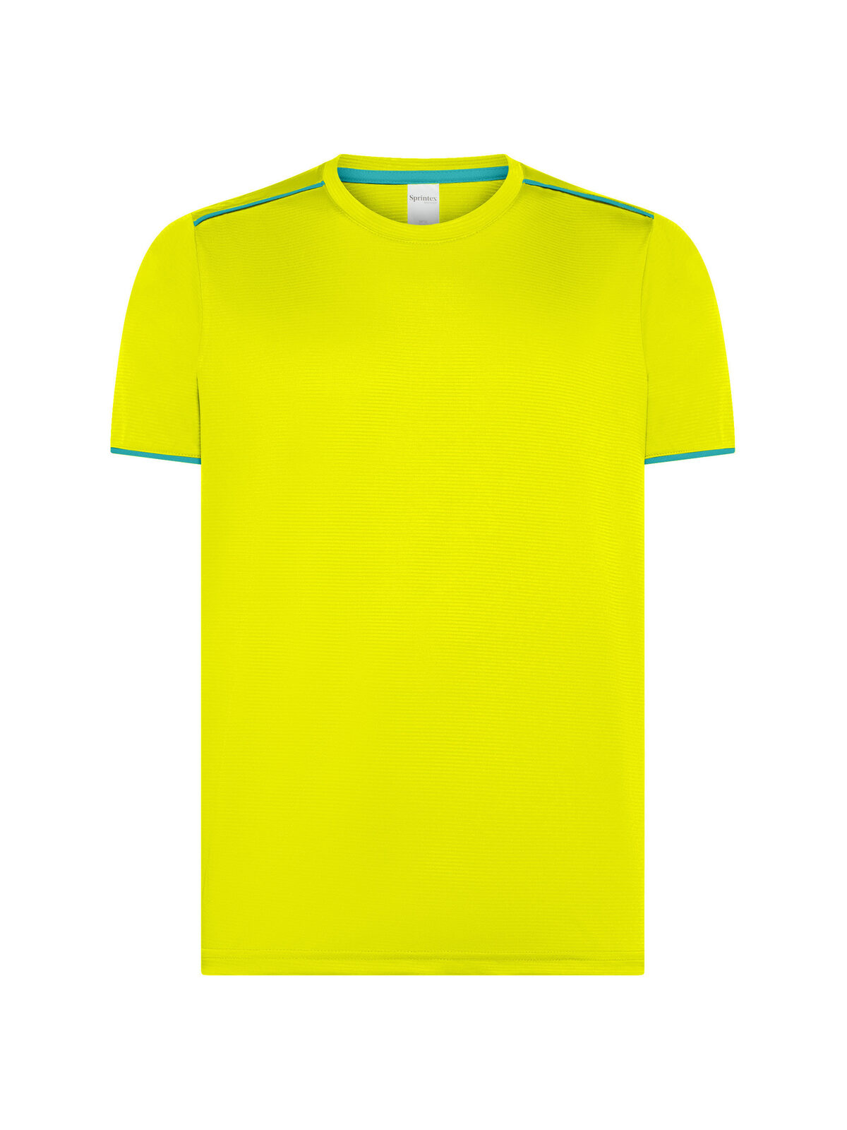 T-shirt de performance bicolore - Vert jade fluo jaune