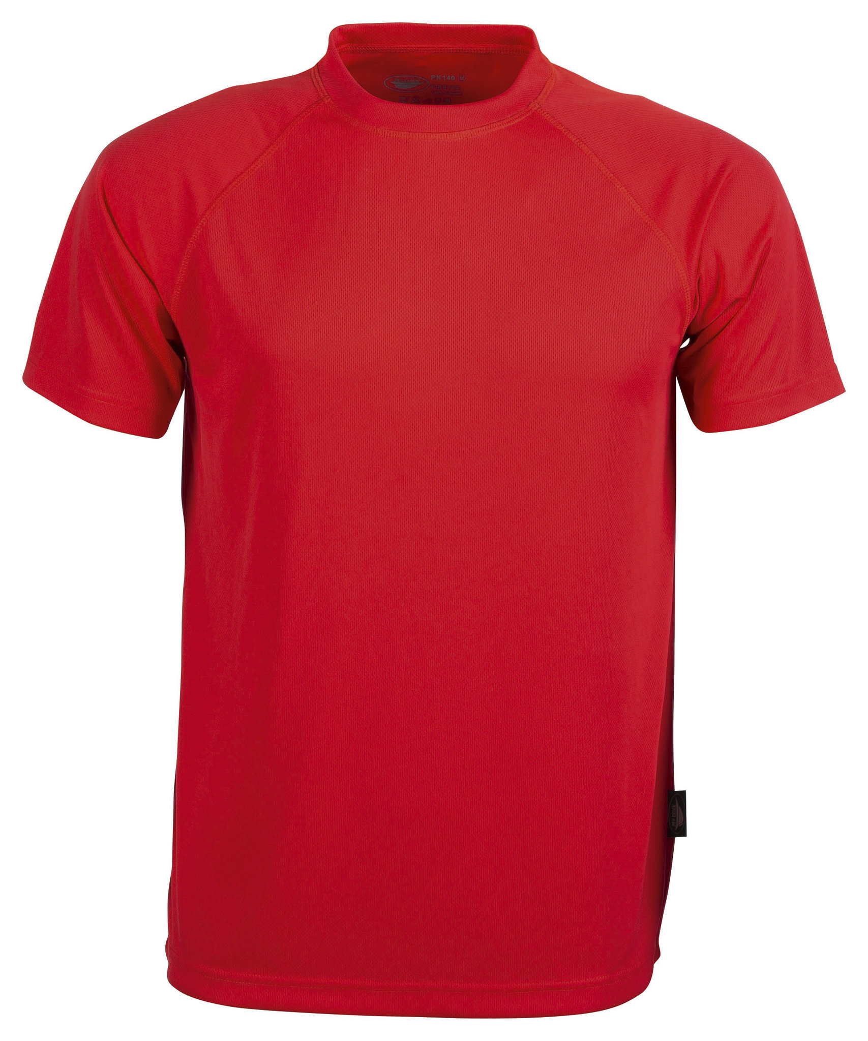 T-shirt de sport à manches courtes et col rond Firstee - RD - Rouge vif