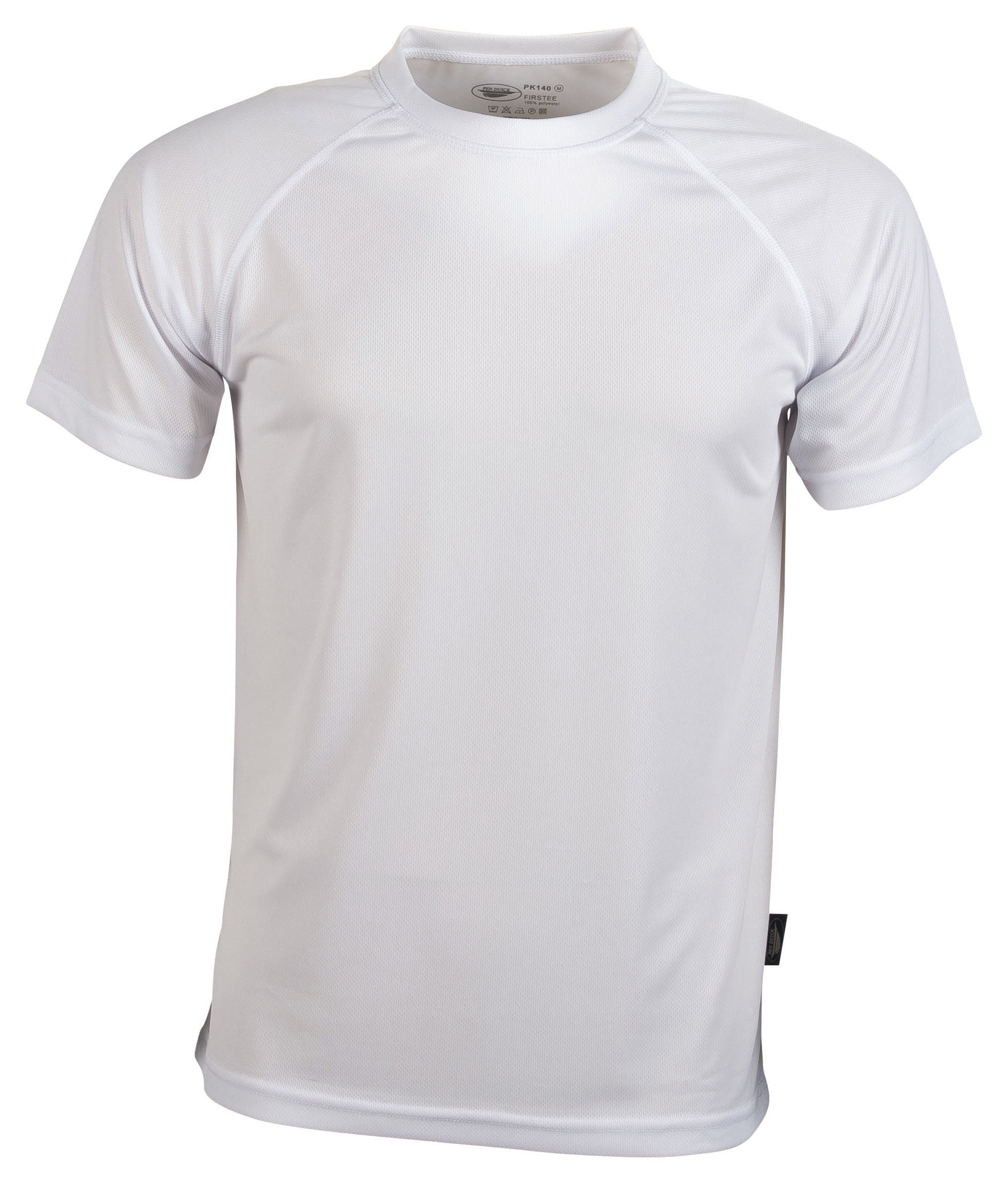 T-shirt de sport à manches courtes et col rond Firstee - WH - Blanc