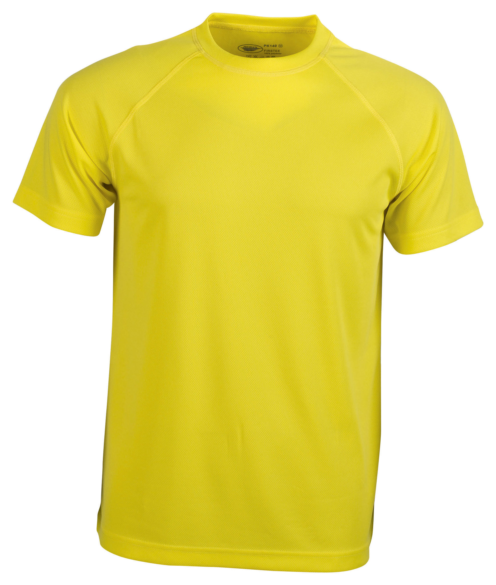 T-shirt de sport à manches courtes et col rond Firstee - YE - Jaune fluorescent