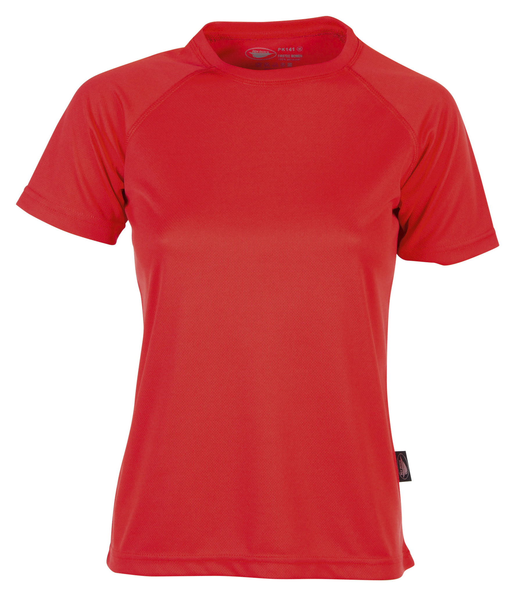 T-shirt de sport à manches courtes et col rond pour femme Fritte - RD - Rouge vif