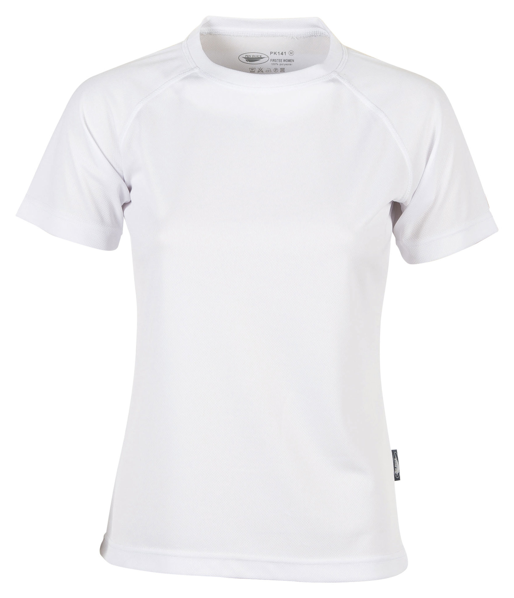 T-shirt de sport à manches courtes et col rond pour femme Fritte - WH - Blanc