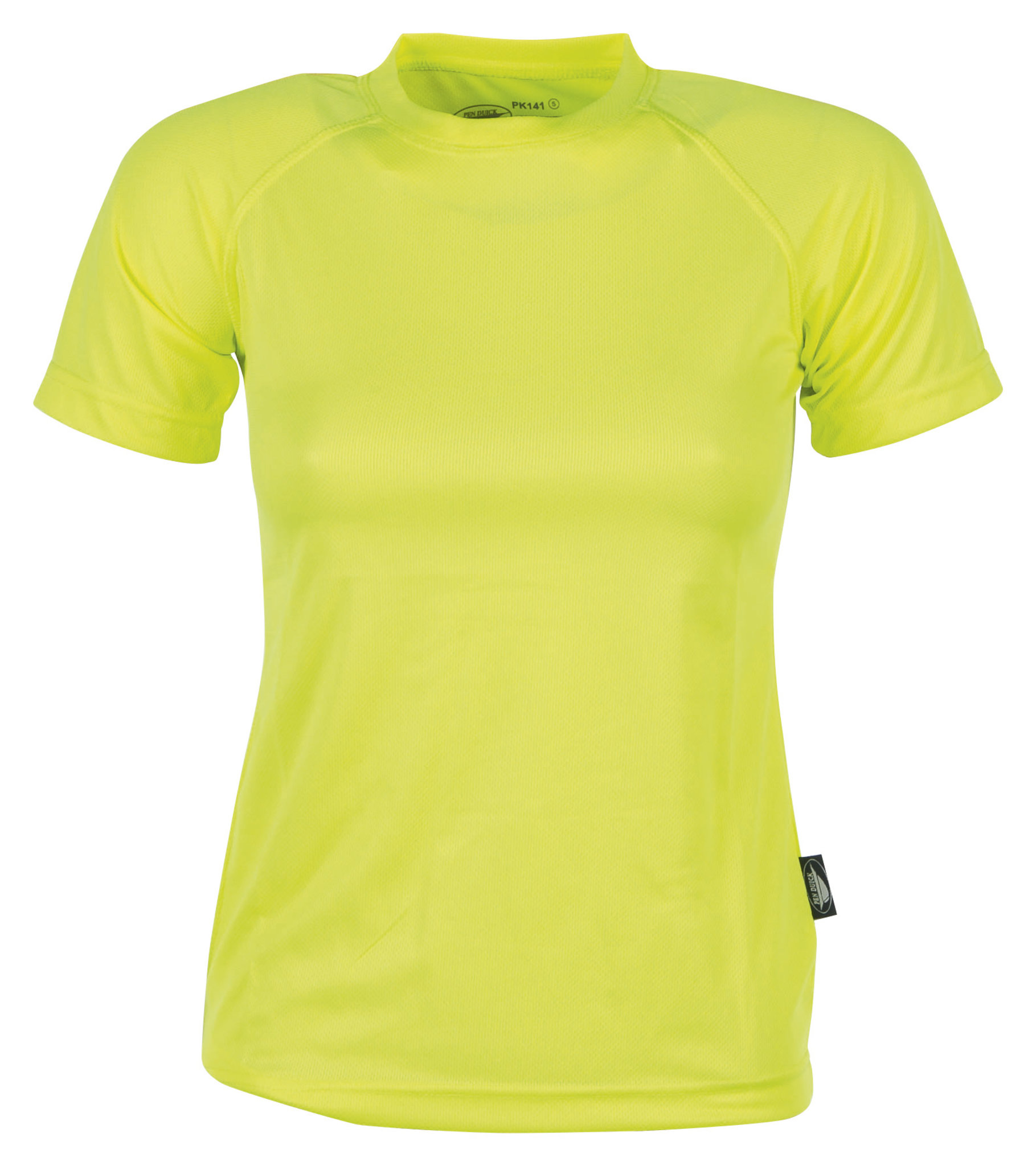 T-shirt de sport à manches courtes et col rond pour femme Fritte - YE - Jaune fluorescent