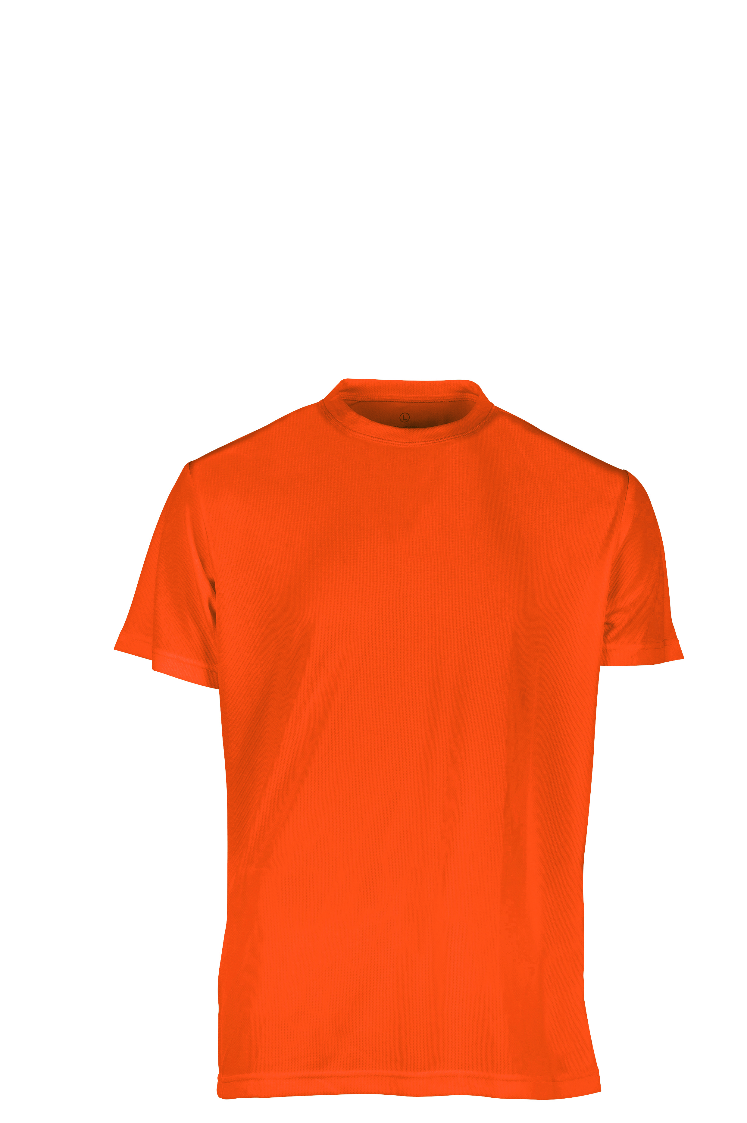 T-shirt de sport à manches courtes et col rond - OR - Orange fluorescent
