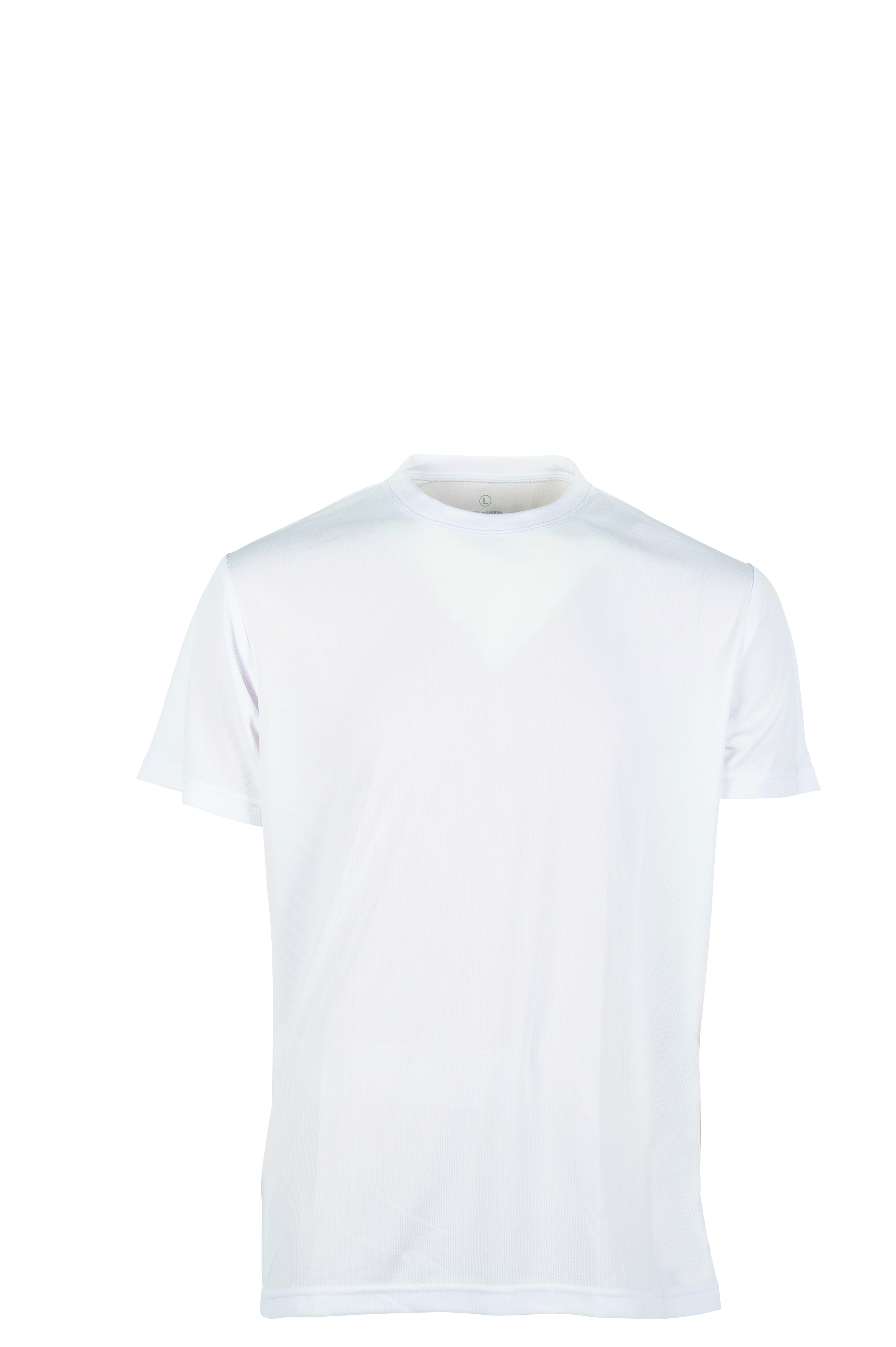 T-shirt de sport à manches courtes et col rond - WH - Blanc