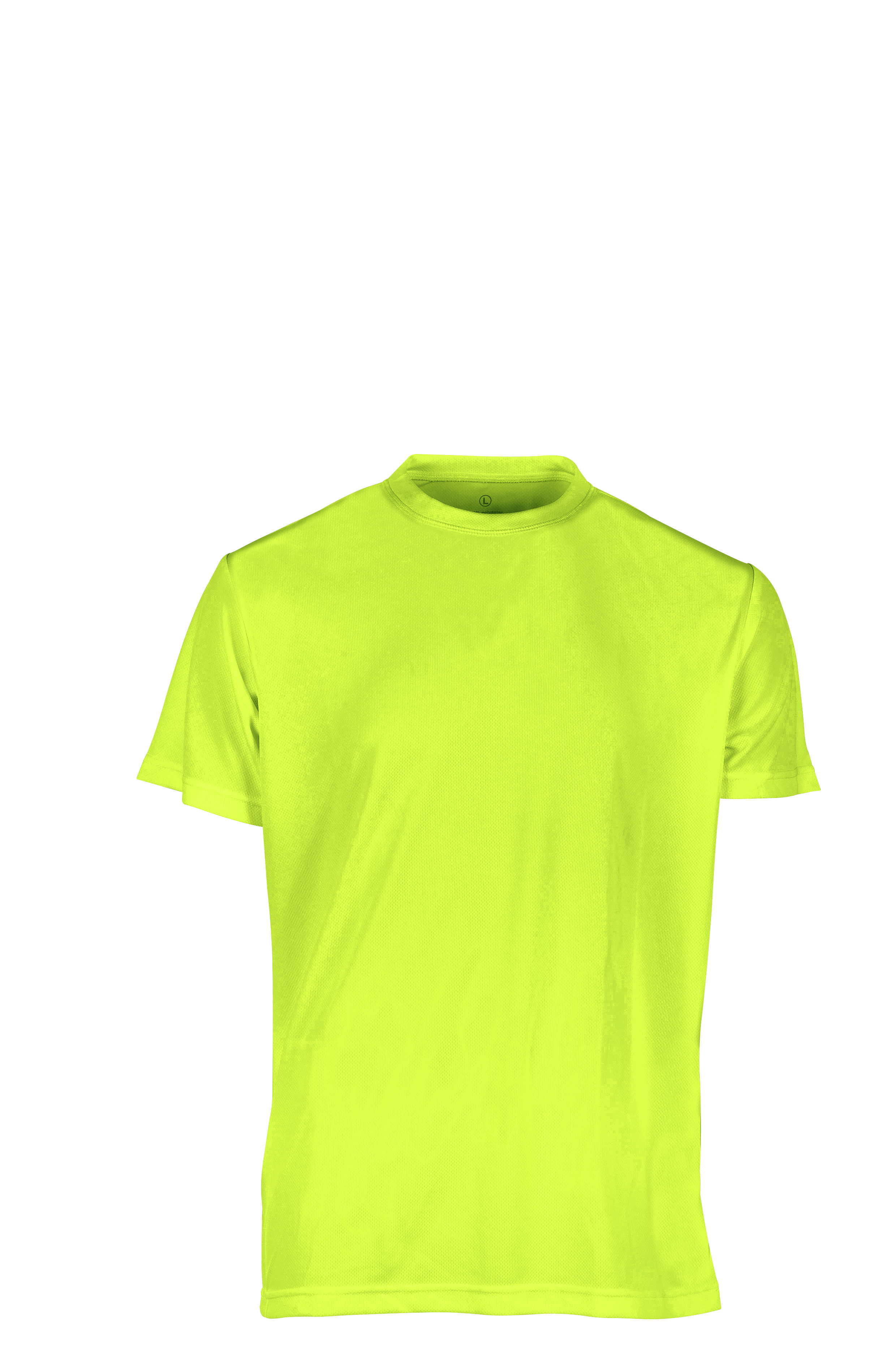 T-shirt de sport à manches courtes et col rond - YE - Jaune fluorescent
