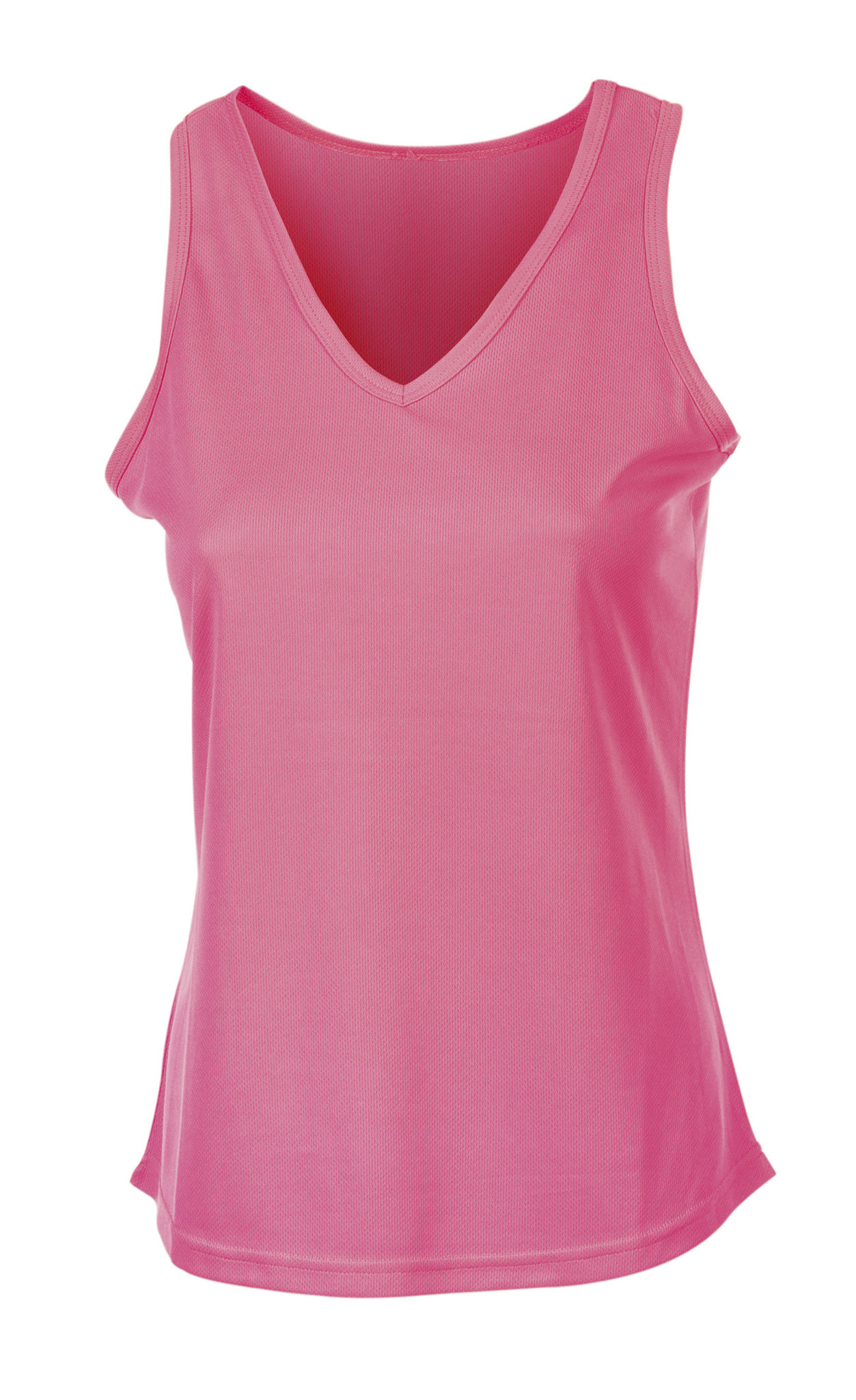 Débardeur de sport à col en V pour femme Firstop - PK - Rose fluorescent