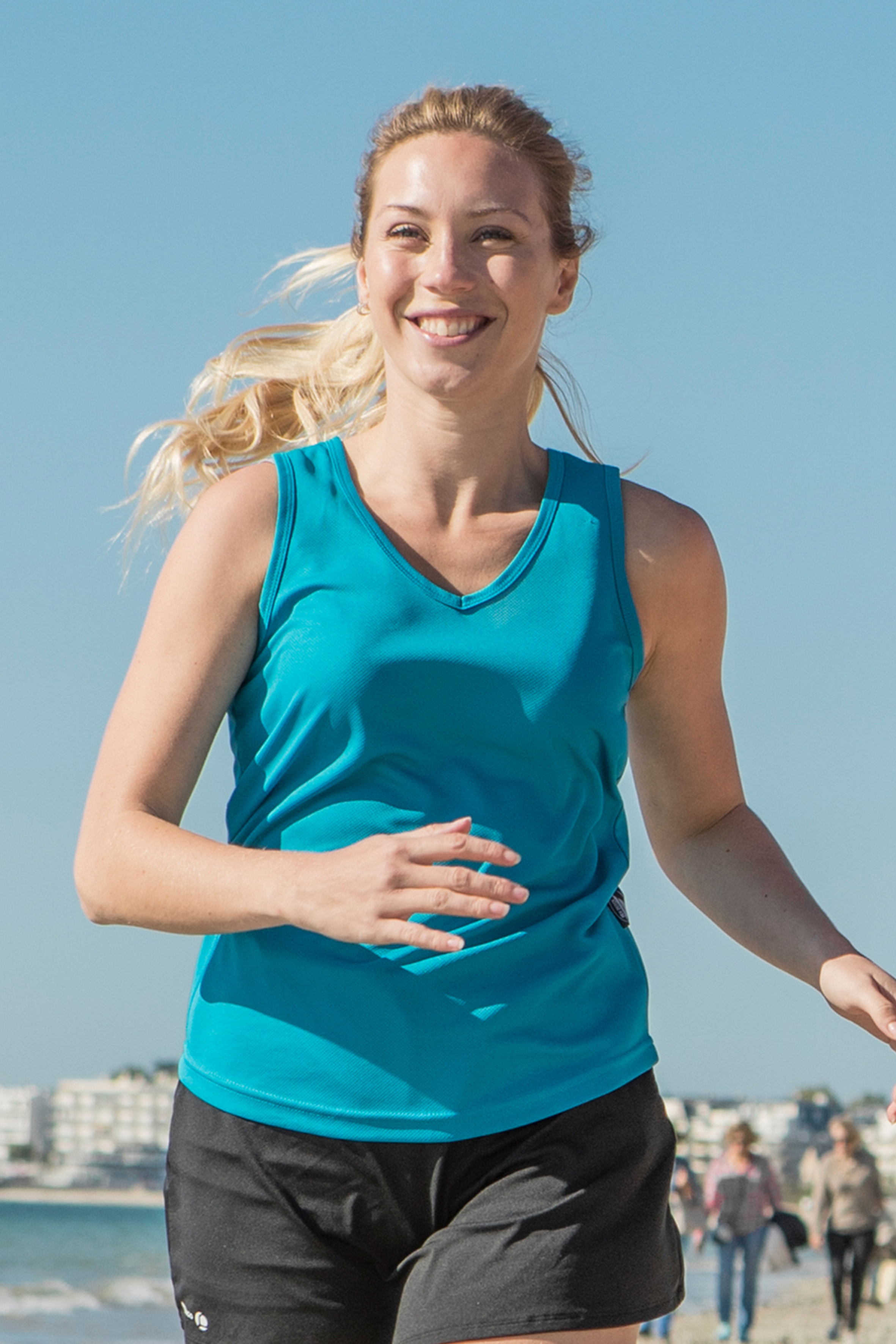 Débardeur de sport à col en V pour femme Firstop