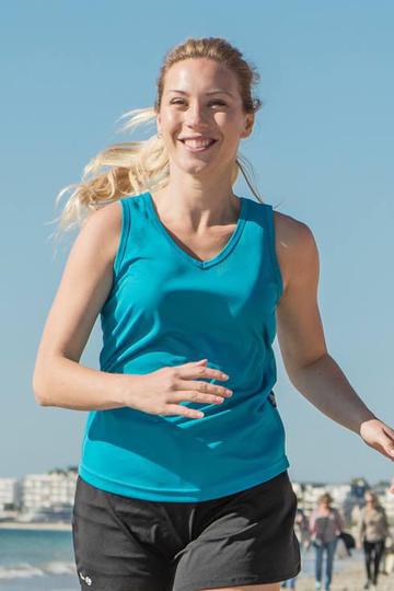 Débardeur de sport à col en V pour femme Firstop