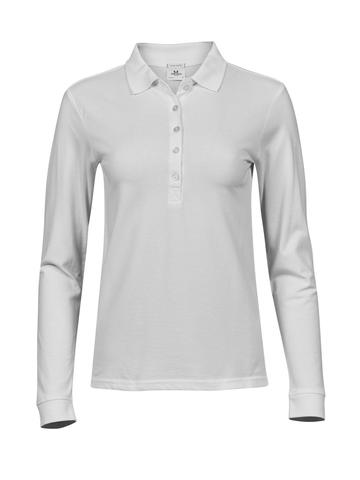 Polo de luxe extensible à manches longues pour femmes - 