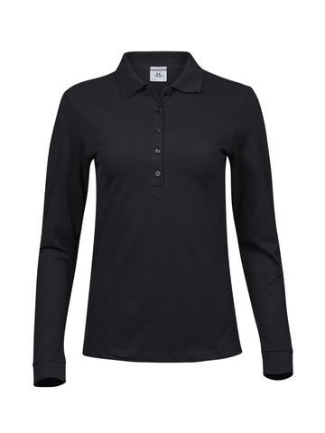 Polo de luxe extensible à manches longues pour femmes - 