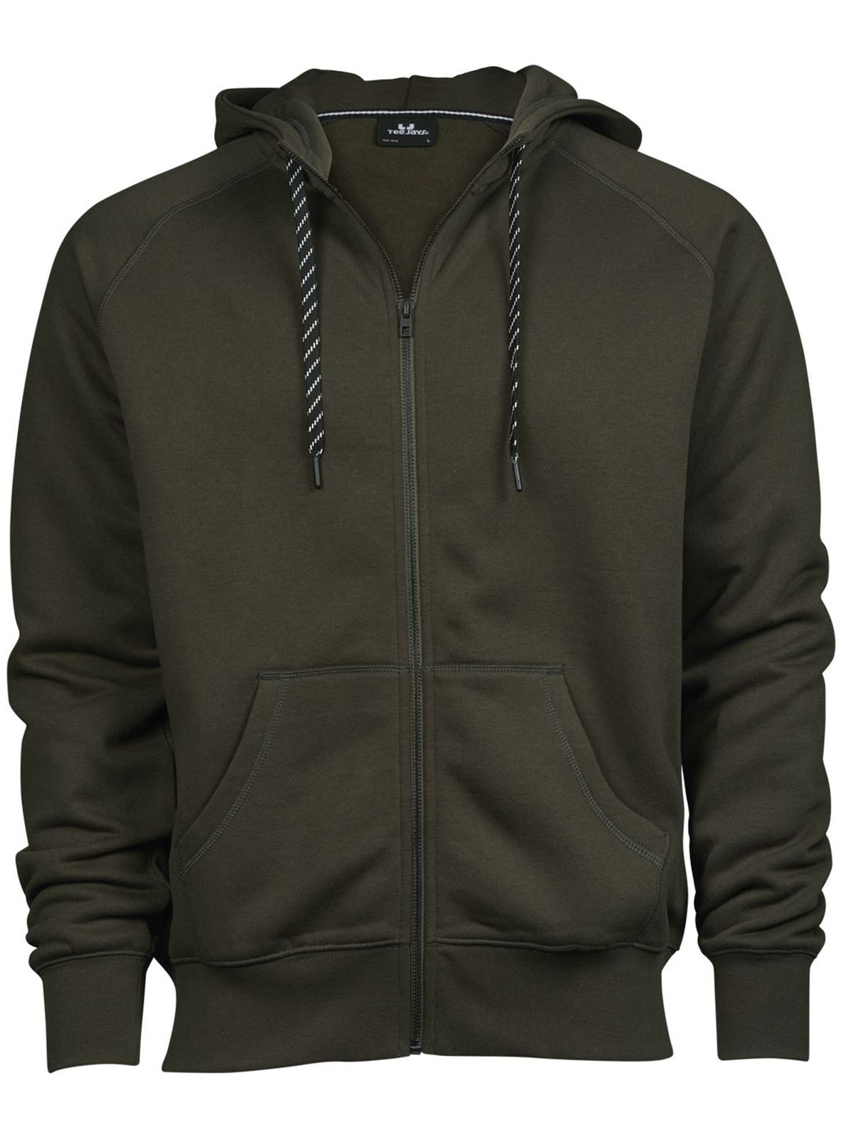 Capuche zippée intégrale tendance - 045 - Olive foncée