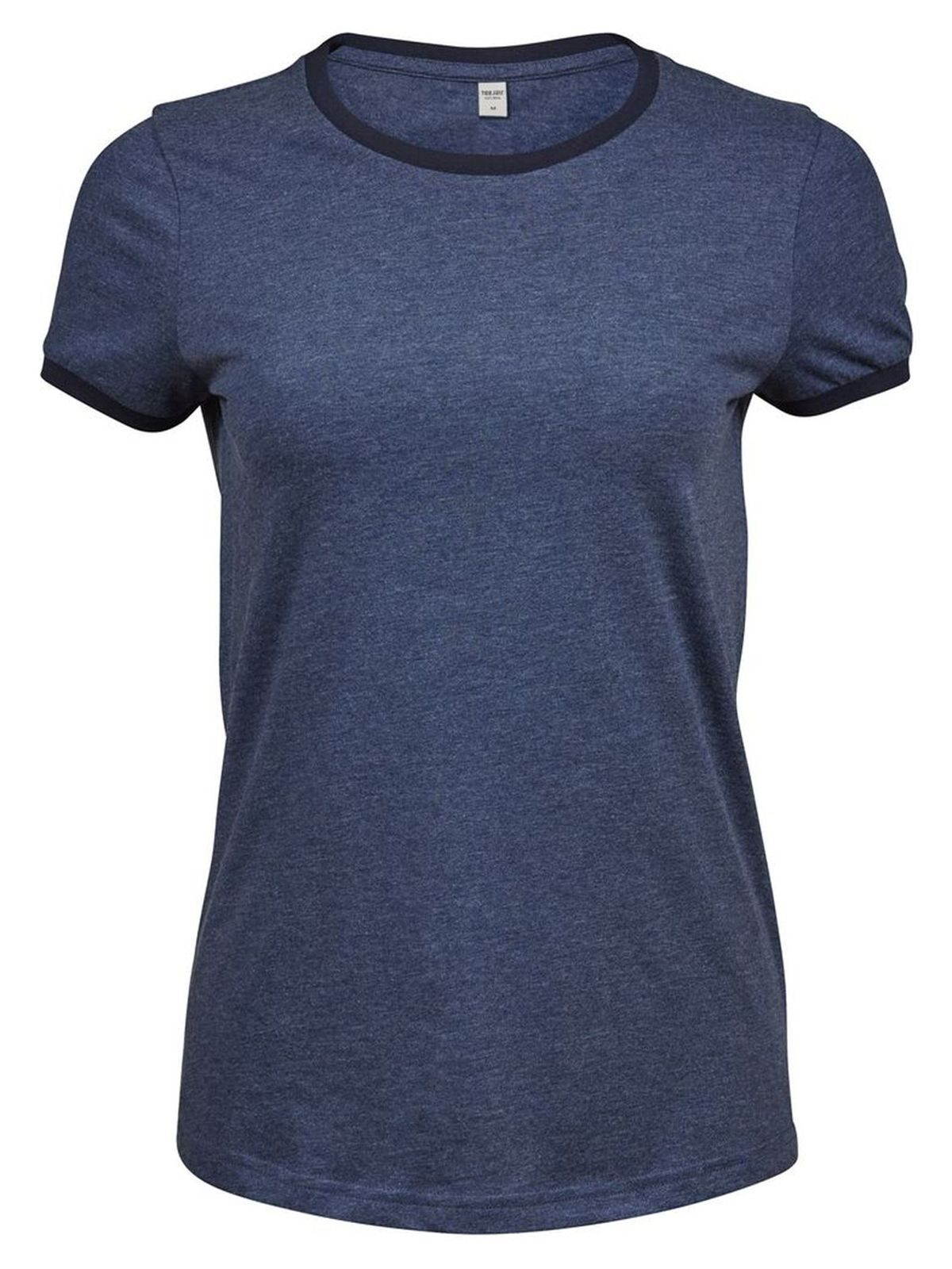 T-shirt à col rond pour femme - 200 - Denim chiné bleu marine